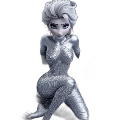 creature, robot, dress, concept art transparent PNG cut-out