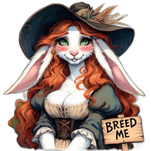 dress, hat, fantasy art, concept art transparent PNG cut-out