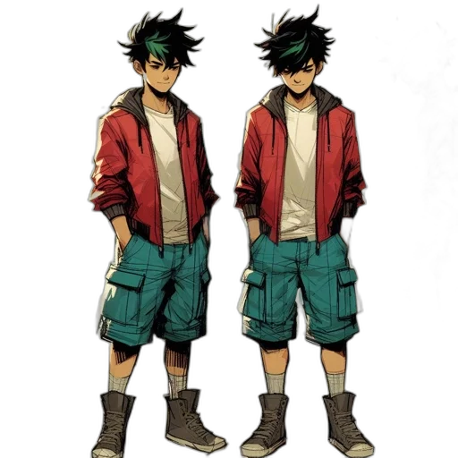 jacket, concept art, comic book art, anime transparent PNG cut-out