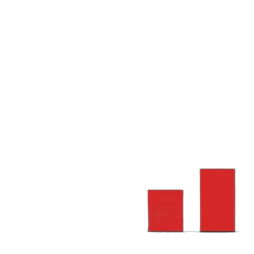 red, blue, bar, chart transparent PNG cut-out