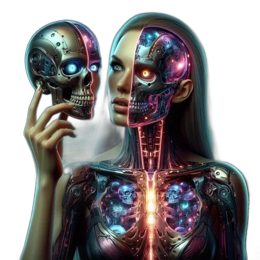 mask, jewelry, robot, face transparent PNG cut-out