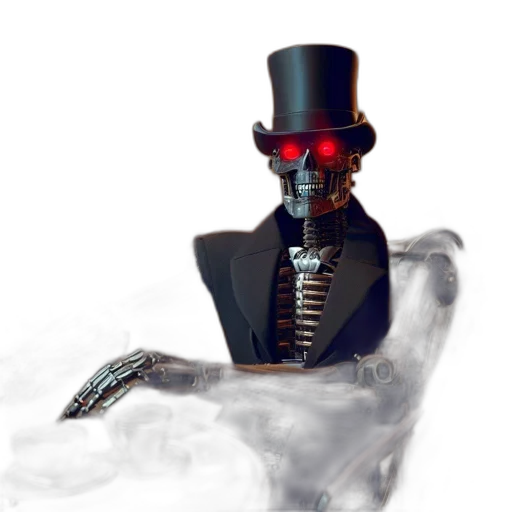 robot, mask, hat, creature transparent PNG cut-out