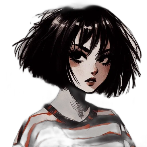 face, hair, creature, mask transparent PNG cut-out