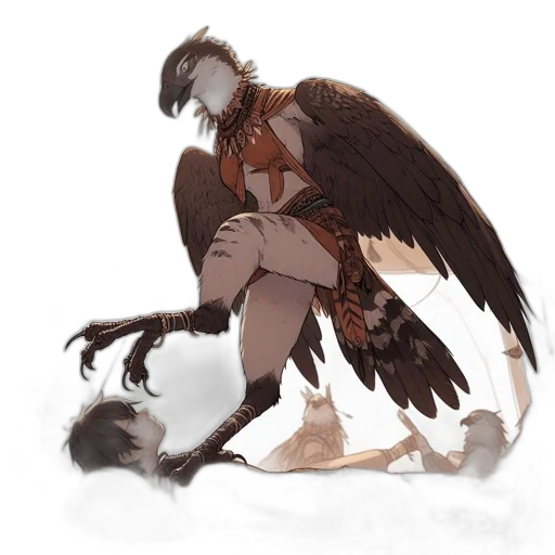 creature, dragon, staff, animal transparent PNG cut-out