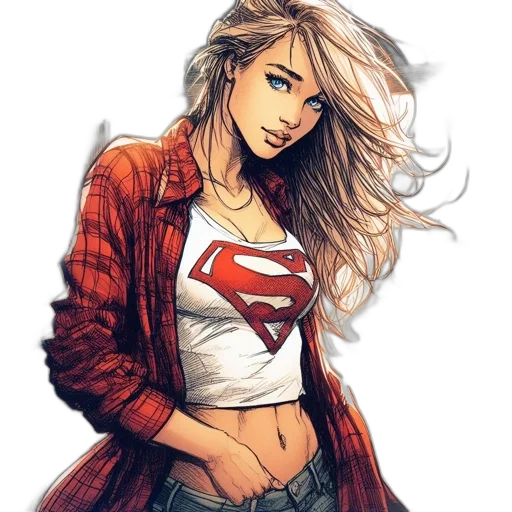 comic book art, concept art, cartoon, fantasy art transparent PNG cut-out