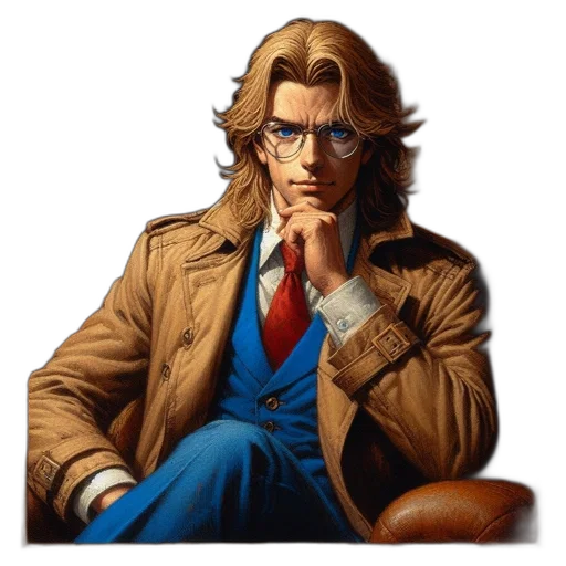 jacket, furniture, face, staff transparent PNG cut-out