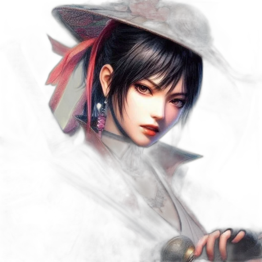 staff, hat, face, weapon transparent PNG cut-out