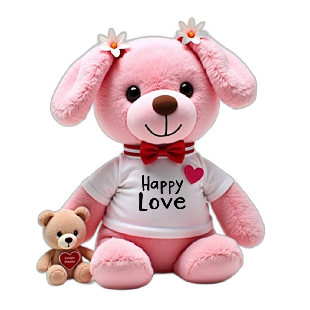 3d render, photorealistic, cartoon, plush transparent PNG cut-out