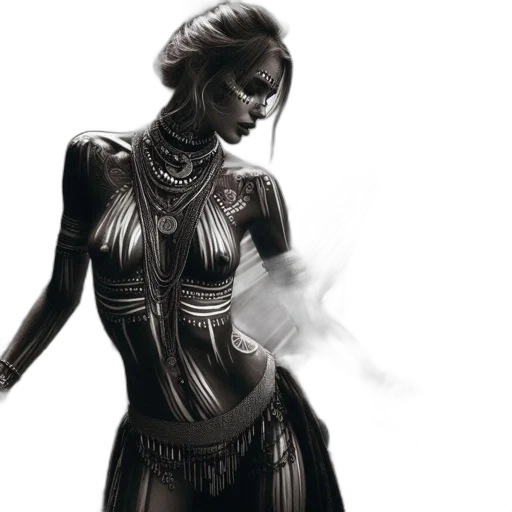 jewelry, dress, mask, concept art transparent PNG cut-out
