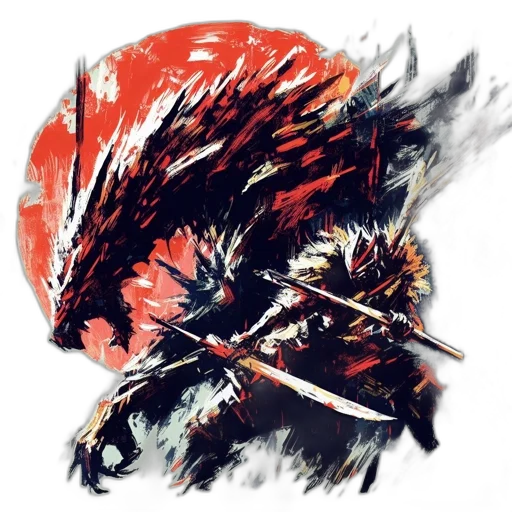 dragon, mask, sword, animal transparent PNG cut-out