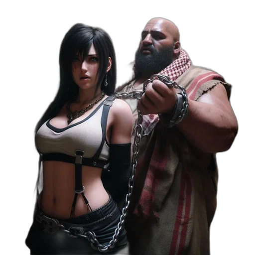 concept art, cyberpunk, fantasy art, 3d render transparent PNG cut-out