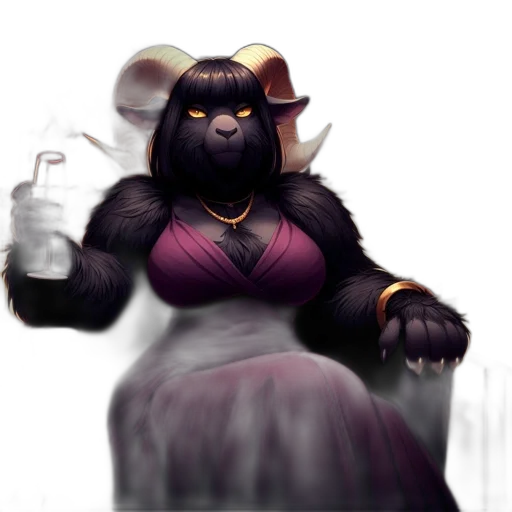 dress, staff, creature, concept art transparent PNG cut-out