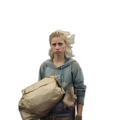 jacket, face, hair, staff transparent PNG cut-out