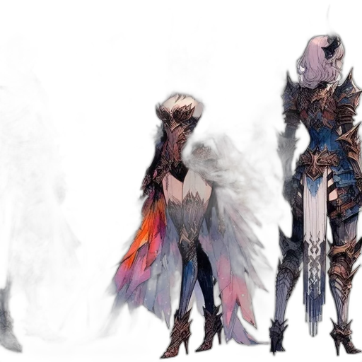 concept art, fantasy art, cyberpunk, comic book art transparent PNG cut-out
