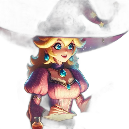 staff, hat, dress, mask transparent PNG cut-out