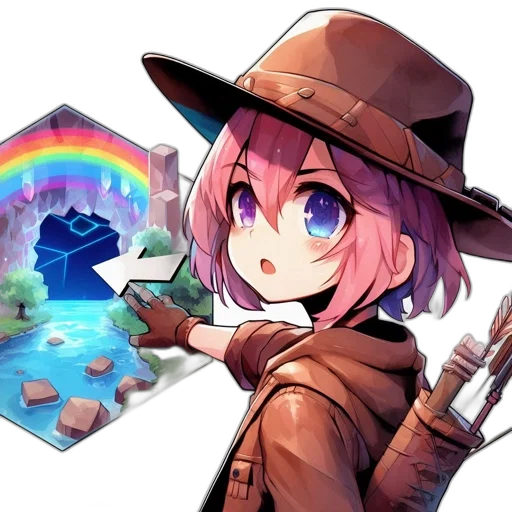 weapon, staff, hat, dragon transparent PNG cut-out