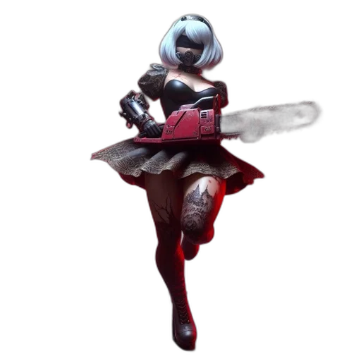 weapon, robot, staff, sword transparent PNG cut-out