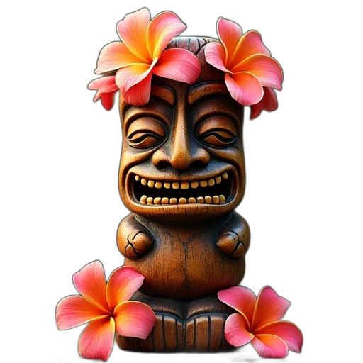 flower, face, staff, mask transparent PNG cut-out