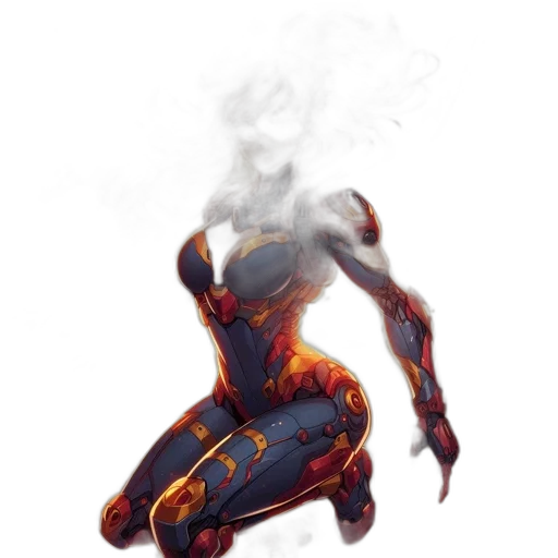 robot, mask, concept art, comic book art transparent PNG cut-out
