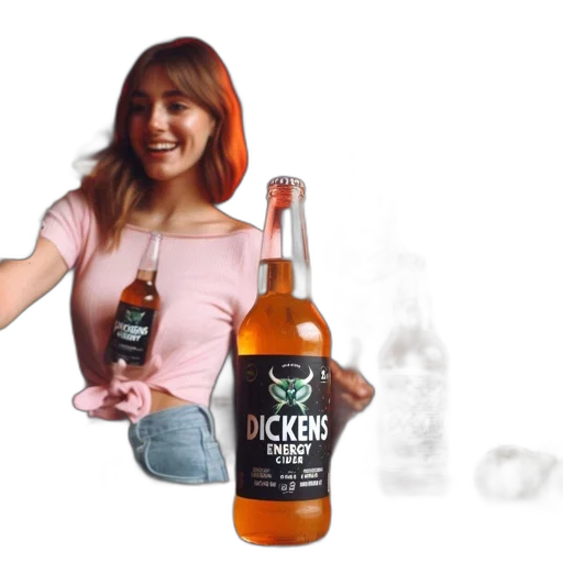bottle, jacket, food, 3d render transparent PNG cut-out