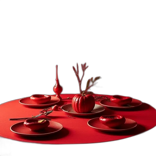 food, 3d render, photorealistic, red transparent PNG cut-out