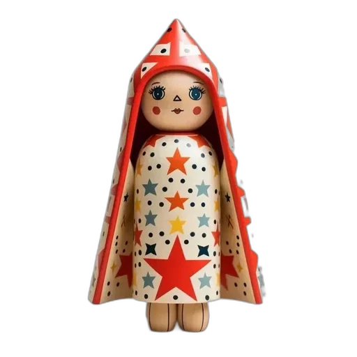 dress, 3d render, wooden, toy transparent PNG cut-out