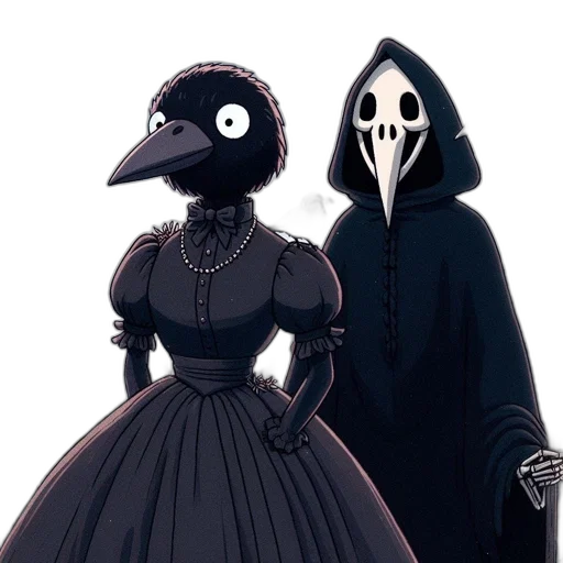 mask, dress, concept art, comic book art transparent PNG cut-out