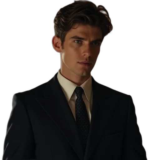 staff, jacket, face, hair transparent PNG cut-out