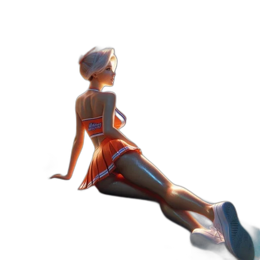 dress, robot, concept art, 3d render transparent PNG cut-out