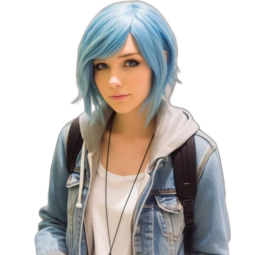 jacket, staff, face, robot transparent PNG cut-out