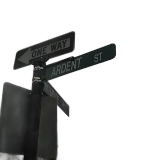 3d render, photorealistic, concept art, city street transparent PNG cut-out