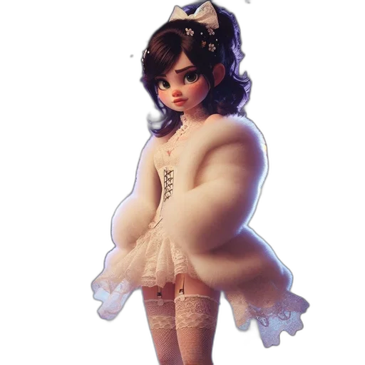 dress, concept art, 3d render, fantasy art transparent PNG cut-out