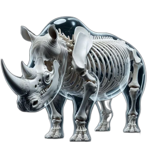 animal, 3d render, concept art, photorealistic transparent PNG cut-out