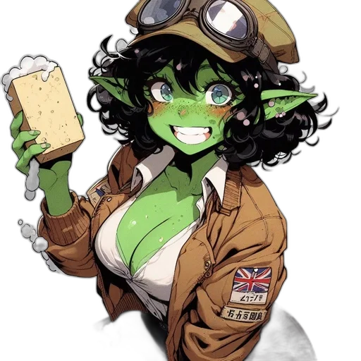staff, jacket, weapon, comic book art transparent PNG cut-out