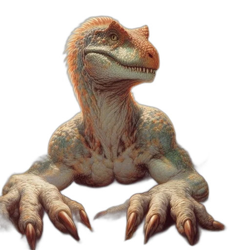 dragon, creature, animal, staff transparent PNG cut-out