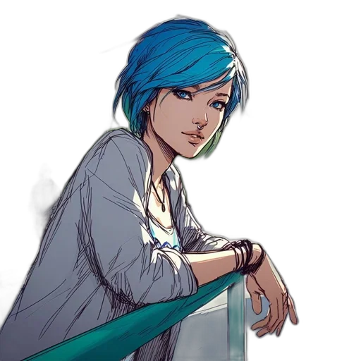 staff, concept art, anime, comic book art transparent PNG cut-out