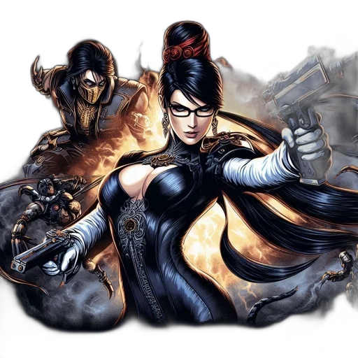 comic book art, fantasy art, concept art, photorealistic transparent PNG cut-out
