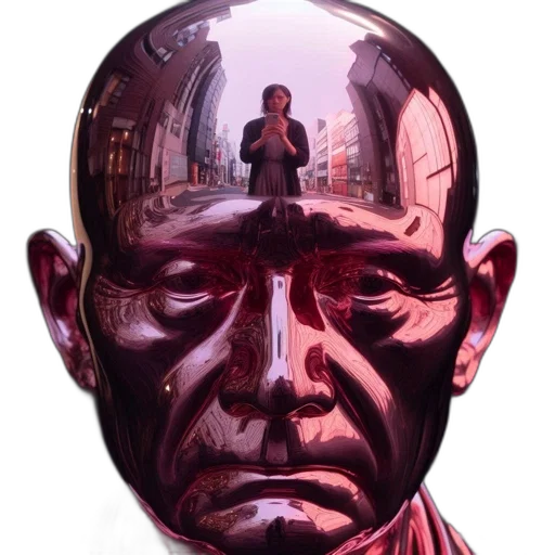 face, mask, robot, comic book art transparent PNG cut-out