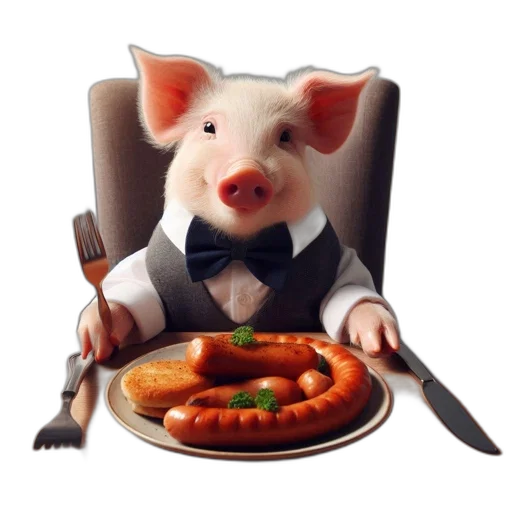 food, animal, staff, photorealistic transparent PNG cut-out