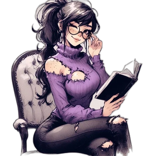 staff, dress, comic book art, concept art transparent PNG cut-out