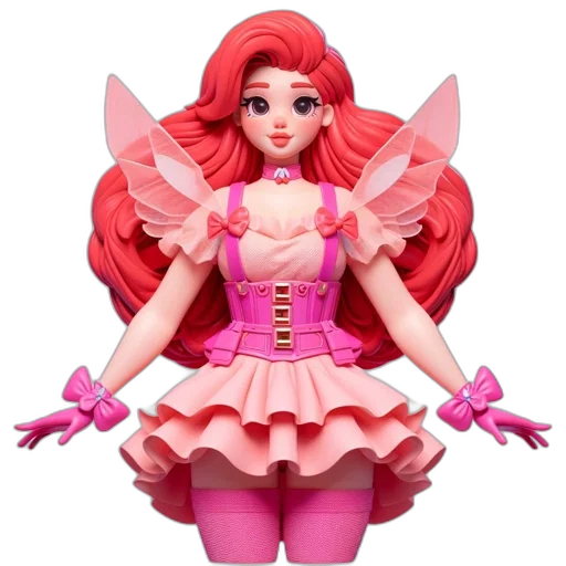dress, 3d render, concept art, fantasy art transparent PNG cut-out