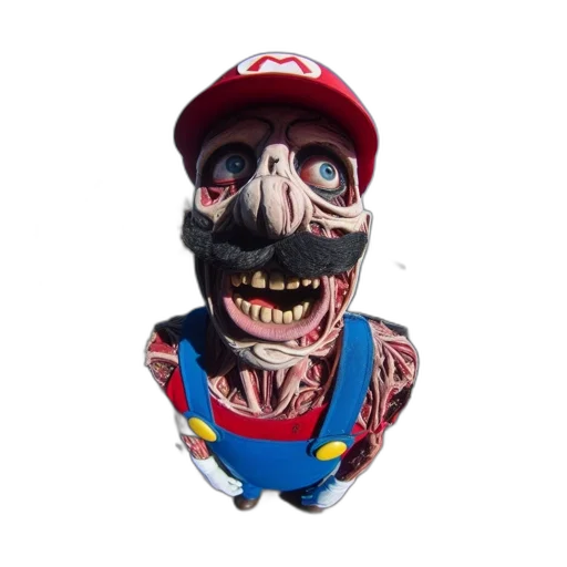 mask, face, creature, 3d render transparent PNG cut-out