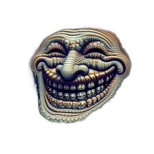 mask, face, creature, staff transparent PNG cut-out