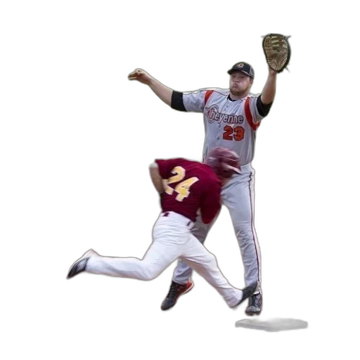 baseball, player, gray, uniform transparent PNG cut-out