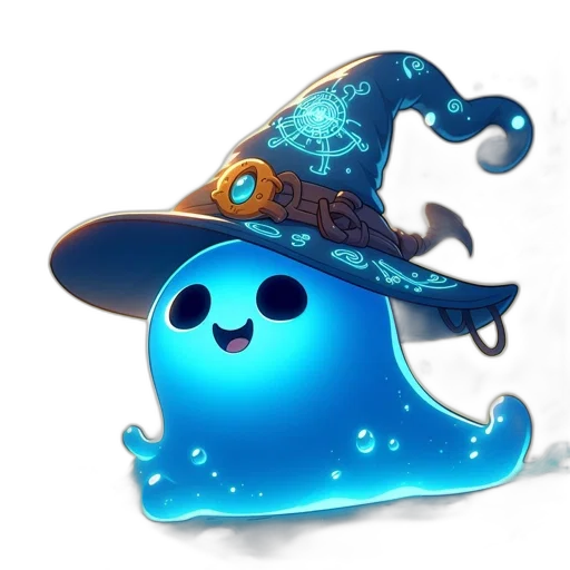 hat, staff, mask, creature transparent PNG cut-out