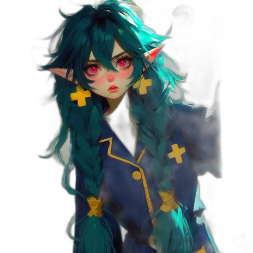 staff, crown, dress, creature transparent PNG cut-out
