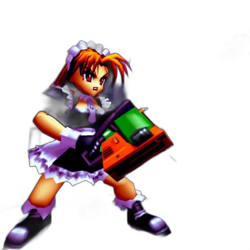 weapon, robot, dress, staff transparent PNG cut-out
