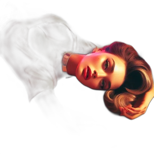mask, face, hair, photorealistic transparent PNG cut-out