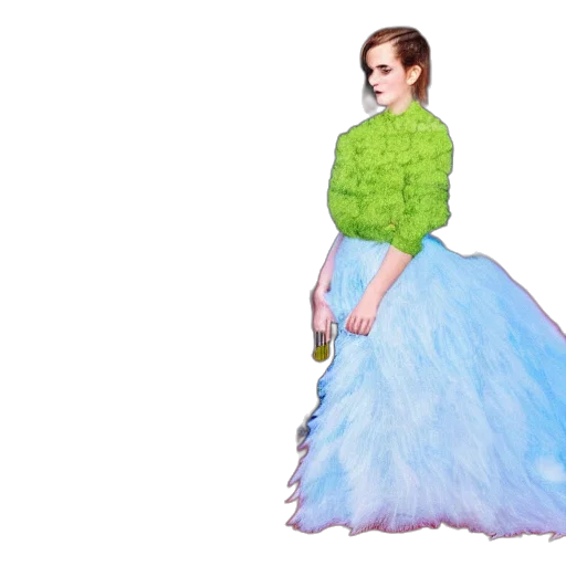 dress, hair, creature, crown transparent PNG cut-out
