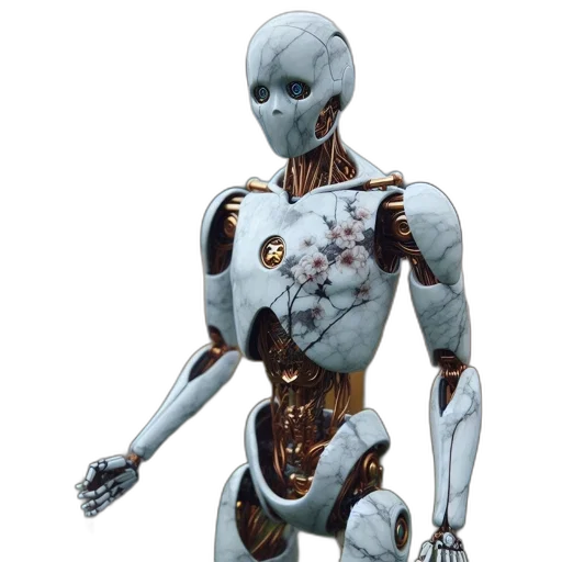 robot, creature, concept art, 3d render transparent PNG cut-out